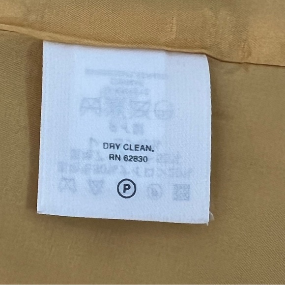 Lands' End Mustard Yellow Wool Blend Full Zip Lined Jacket Coat Women’s Size 4 - Picture 6 of 7